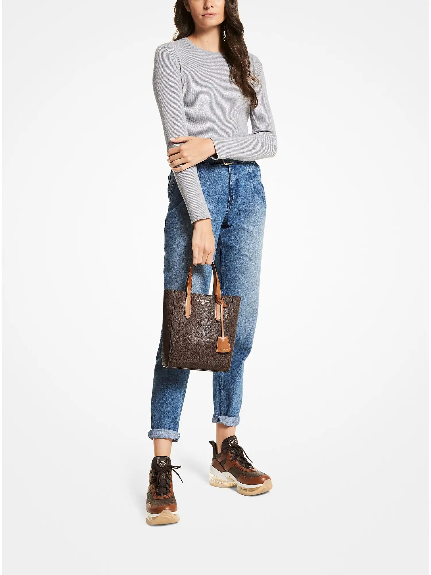 Sinclair Small Logo Crossbody Bag Brn Acorn