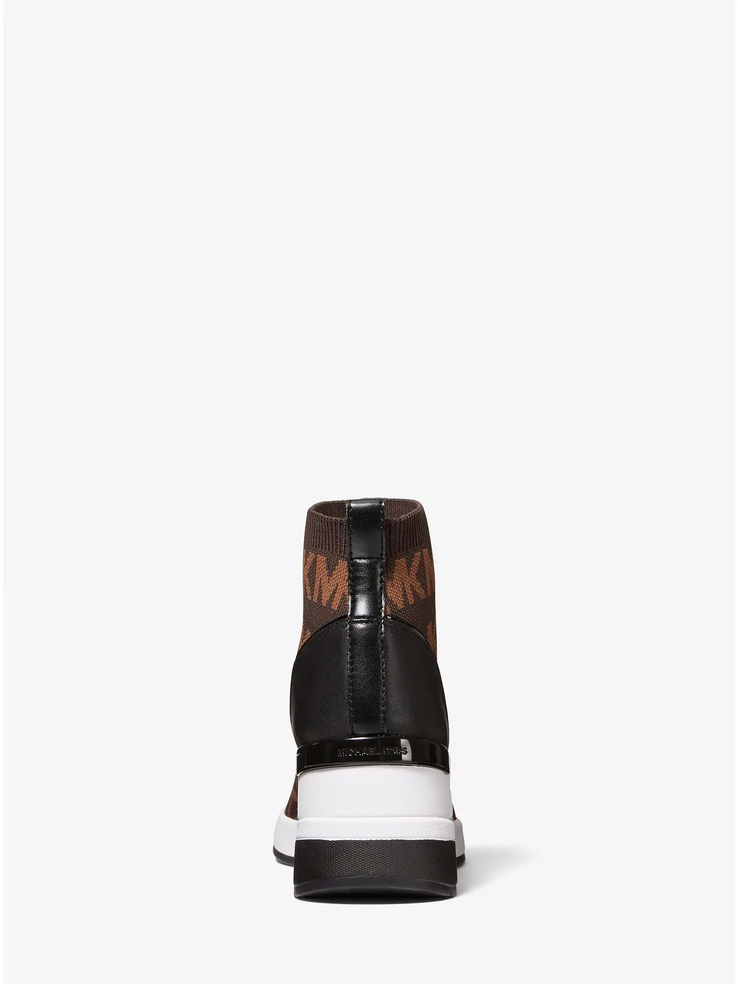 Skyler Logo Stretch Knit Sock Sneaker Chocolate Combo