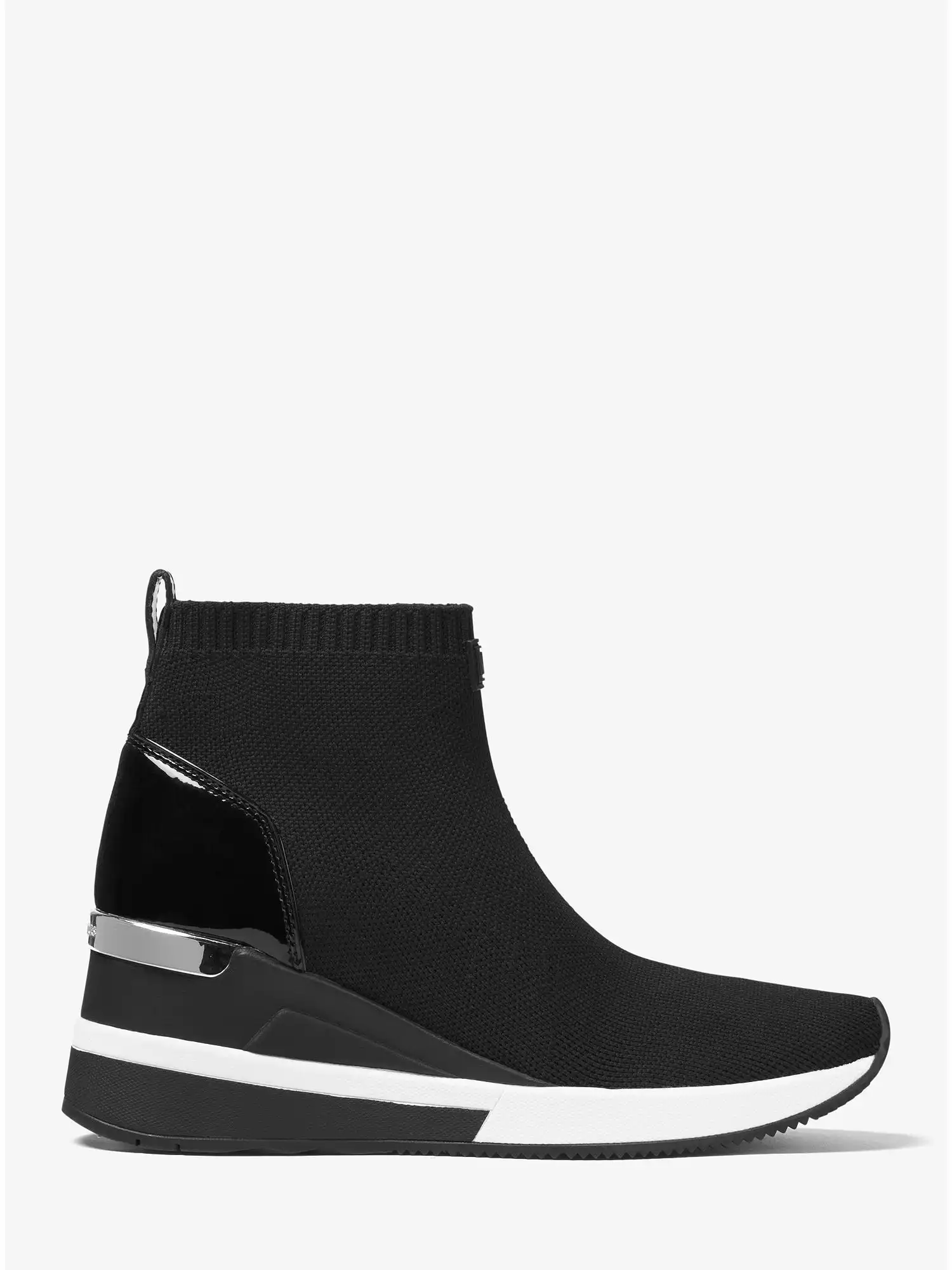 Skyler Stretch-Knit Sock Sneaker Black