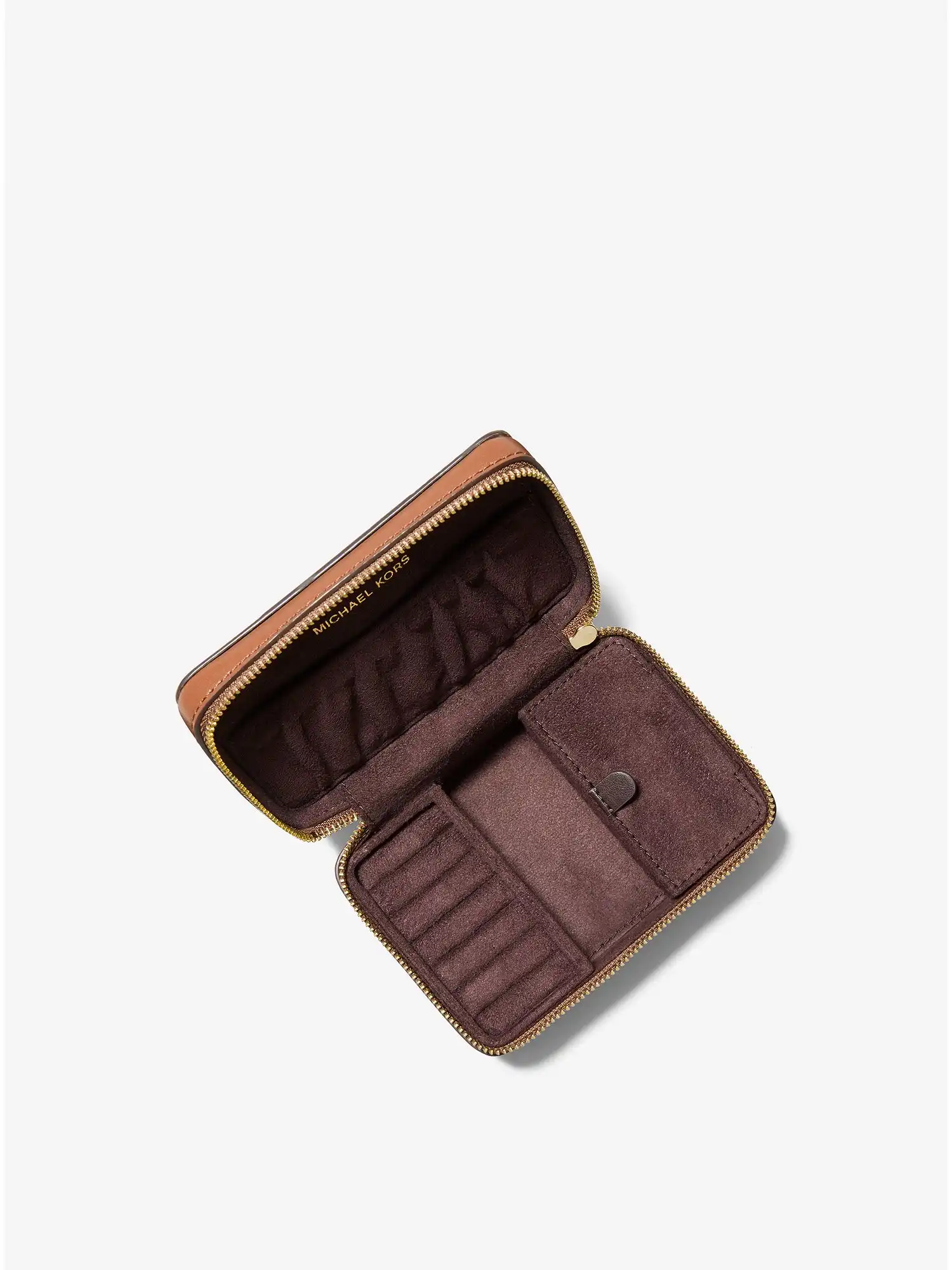 Small Logo Stripe Jewelry Case Poppy