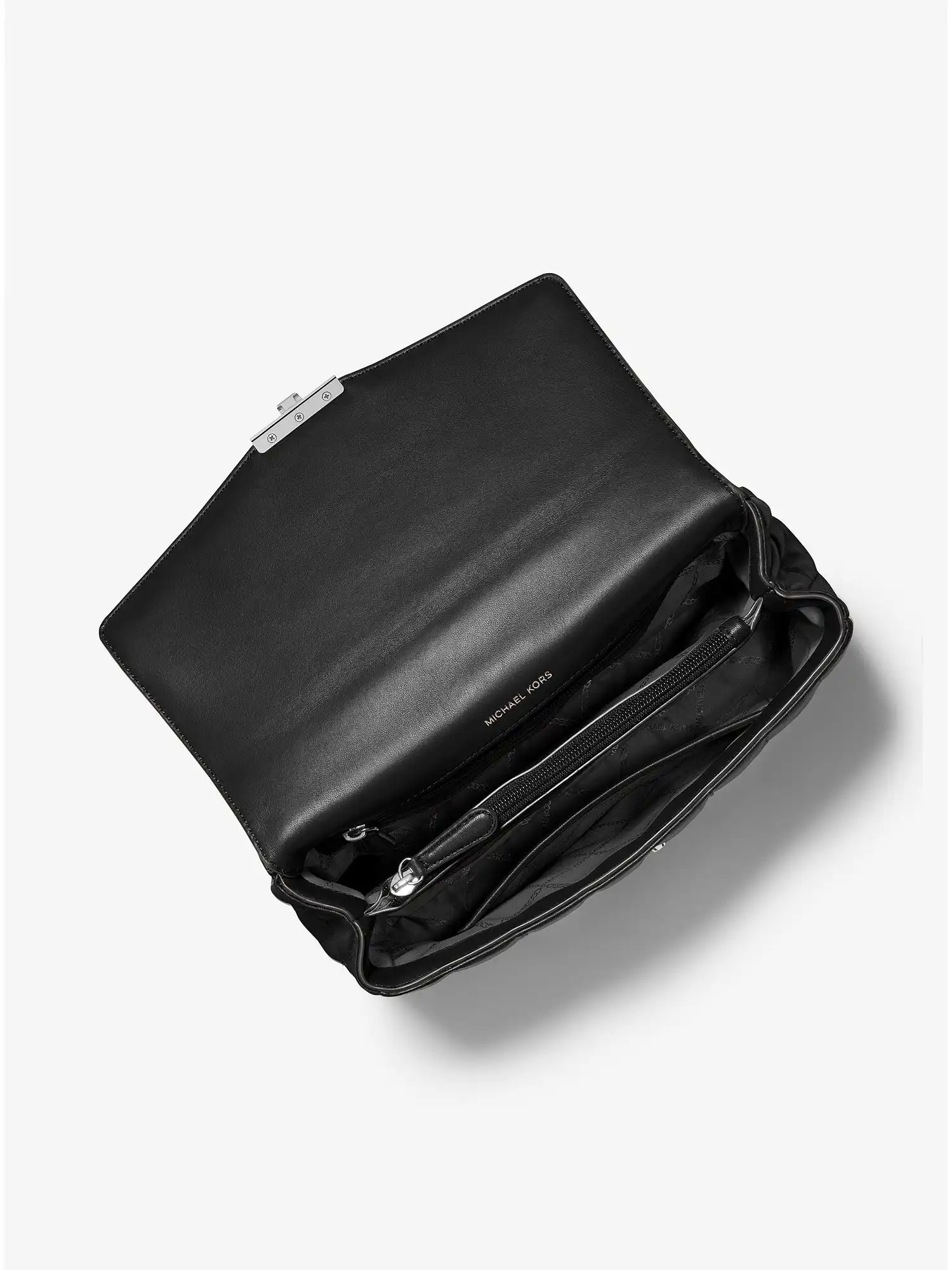 SoHo Extra-Large Quilted Leather Shoulder Bag Black