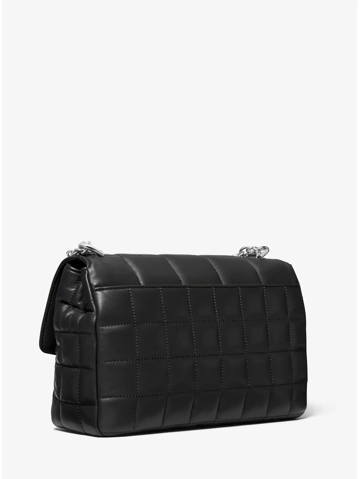SoHo Extra-Large Quilted Leather Shoulder Bag Black
