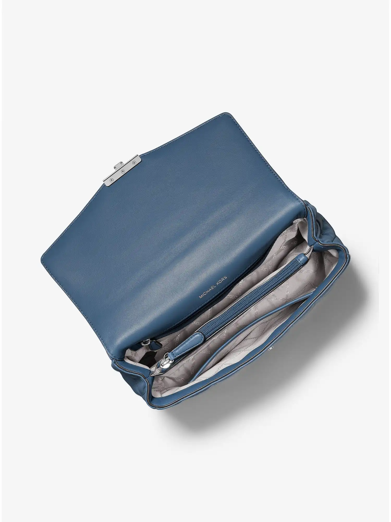 SoHo Extra-Large Quilted Leather Shoulder Bag Denim