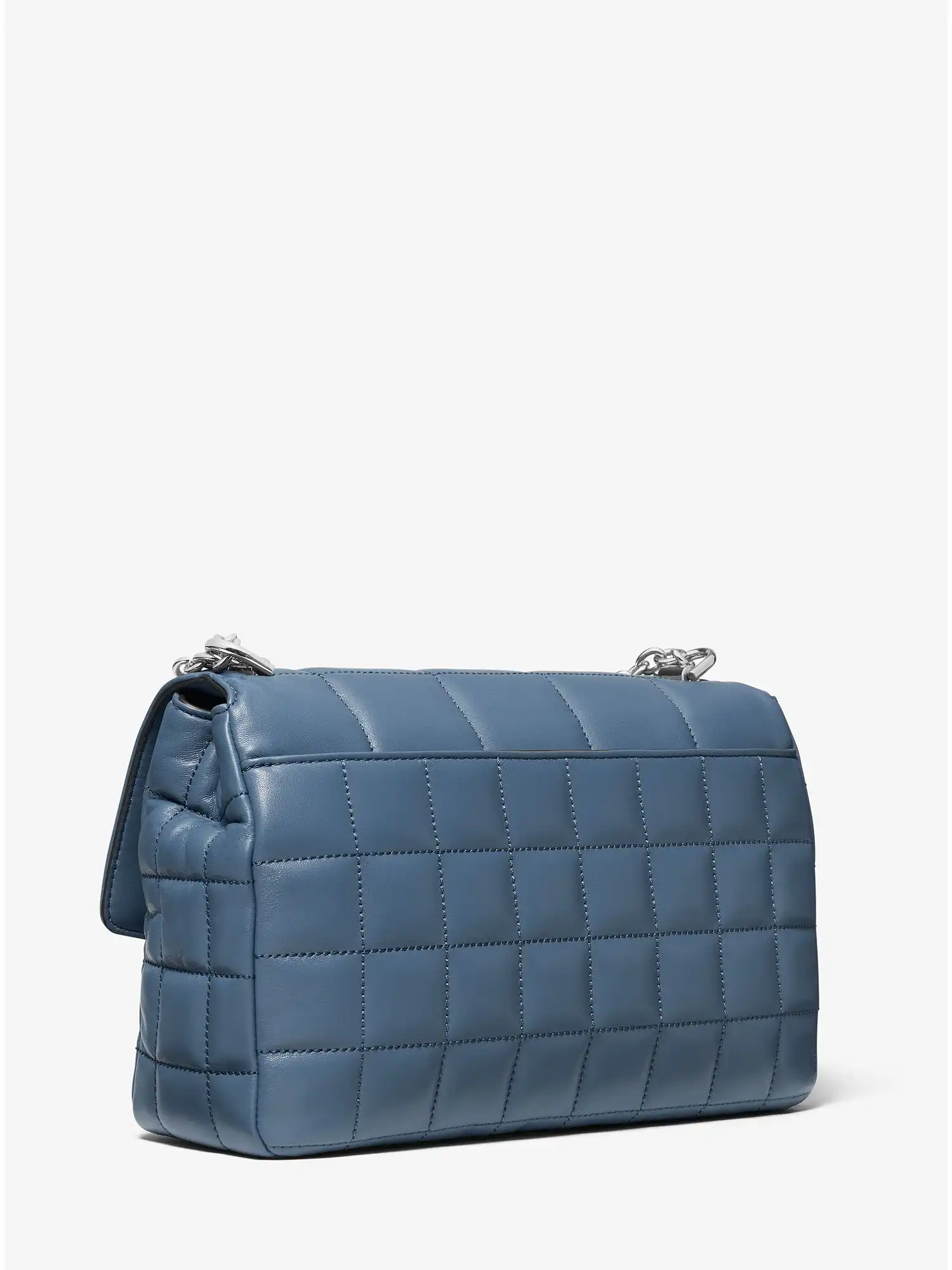 SoHo Extra-Large Quilted Leather Shoulder Bag Denim