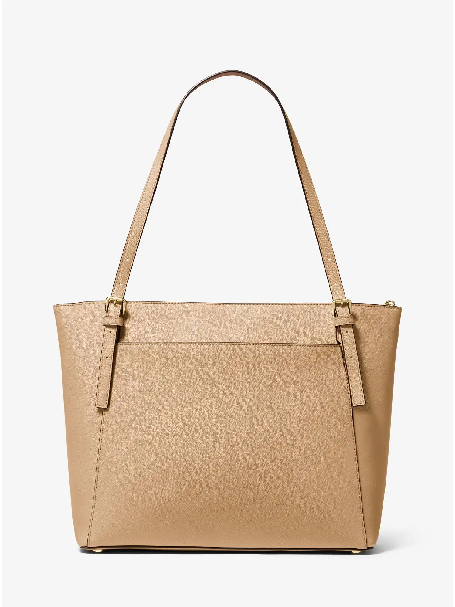 Voyager Large Saffiano Leather Tote Bag Camel